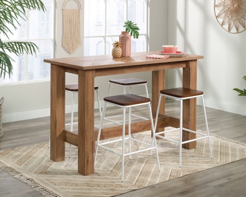 Farmhouse Counter Height Kitchen Dining Table - Sindoori Mango