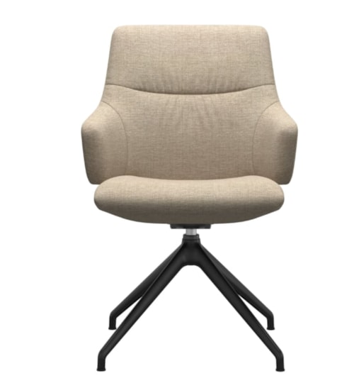 Contemporary Arm Chair with Low Back and D350 Base
