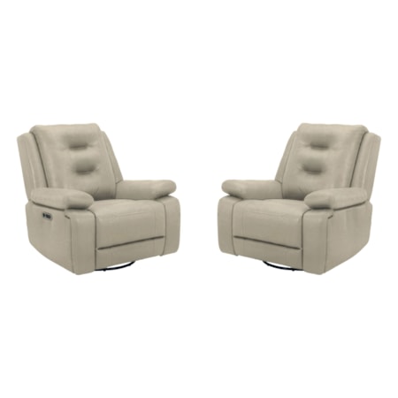 Power Swivel Glider Recliner (Set of 2)