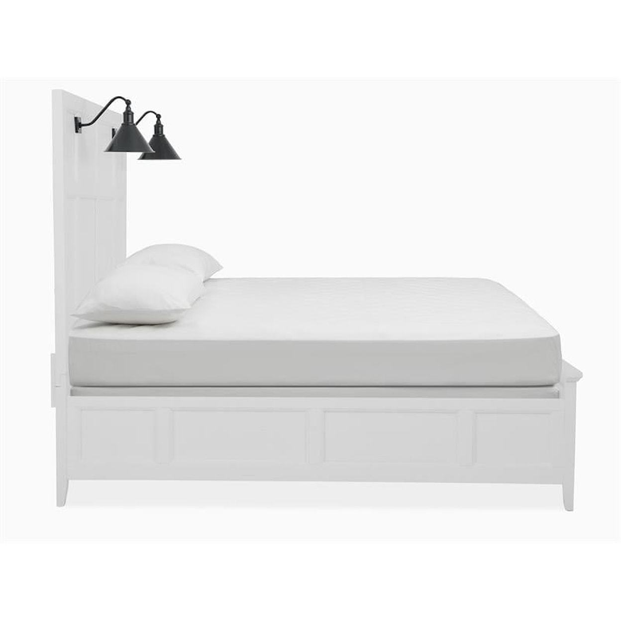 Magnussen Home Heron Cove Bedroom Queen Lamp Panel Bed