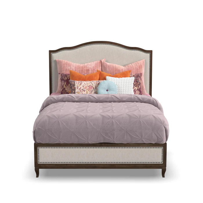 Upholstered Arched Queen Bed