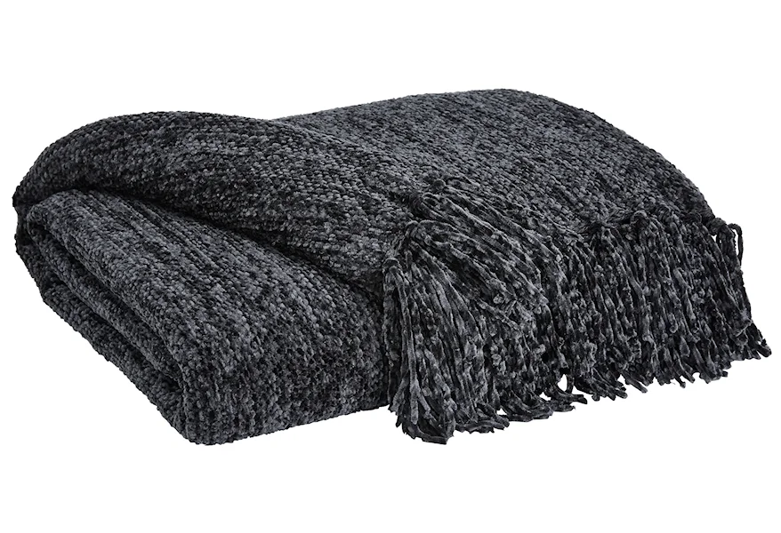 Throws Tamish Black Throw by Signature Design by Ashley at Esprit Decor Home Furnishings
