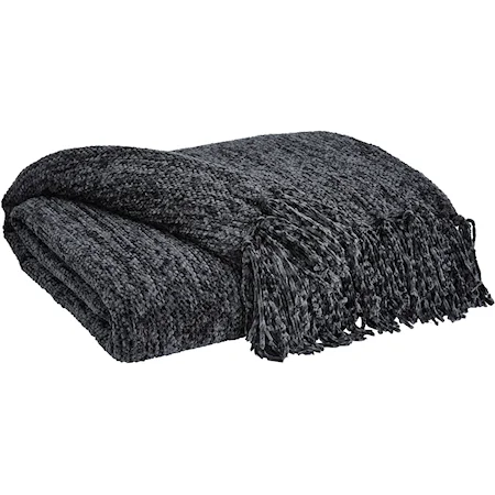 Tamish Black Throw