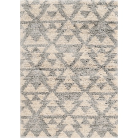 7'10" x 9'10" Ivory/Grey Southern Rug