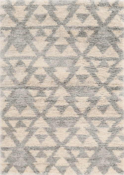 7'10" x 9'10" Ivory/Grey Southern Rug