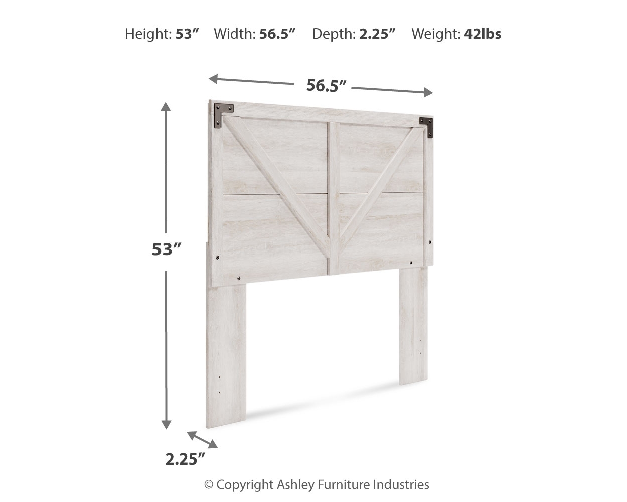 Signature Design by Ashley Shawburn Full Crossbuck Panel Hdbd