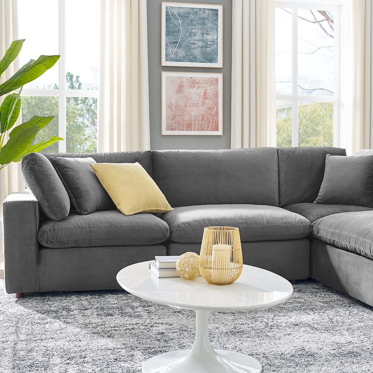 Modway Commix 6-Piece Sectional Sofa