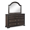 Crown Mark Duke Dresser & Mirror Set