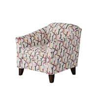 Accent Chair with Sloped Arms