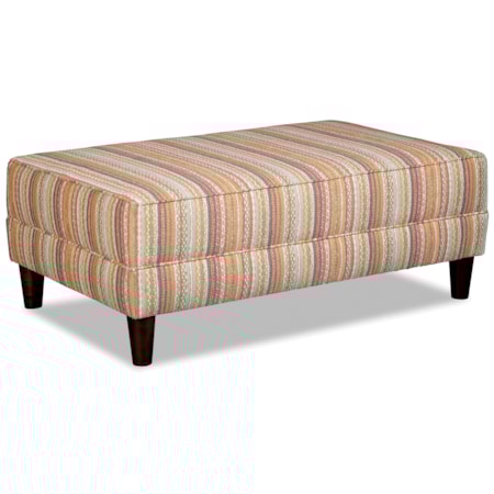 Custom Large Rectangular Cocktail Ottoman