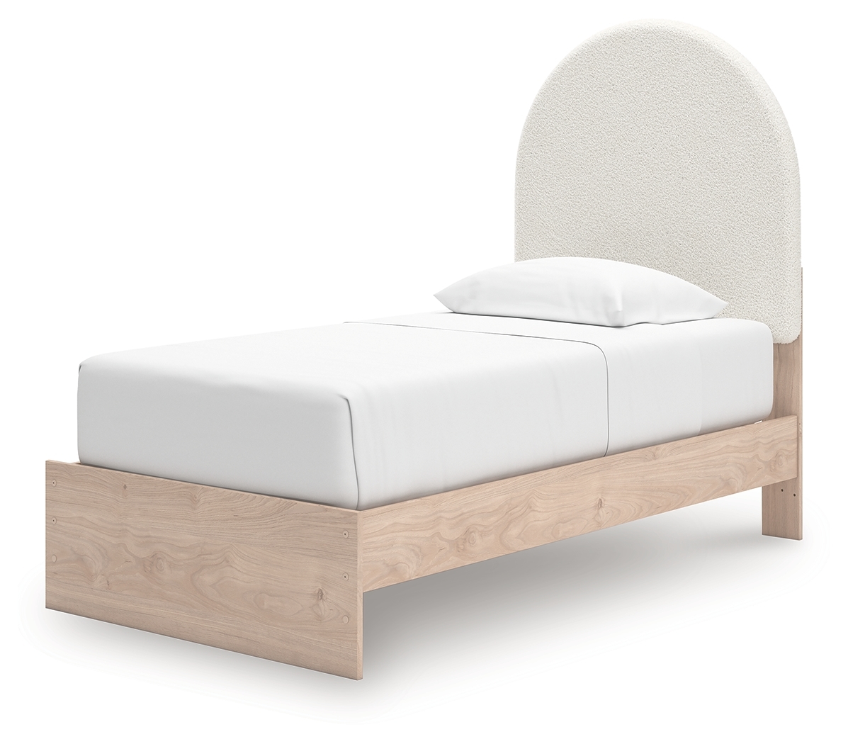 Twin Upholstered Panel Bed