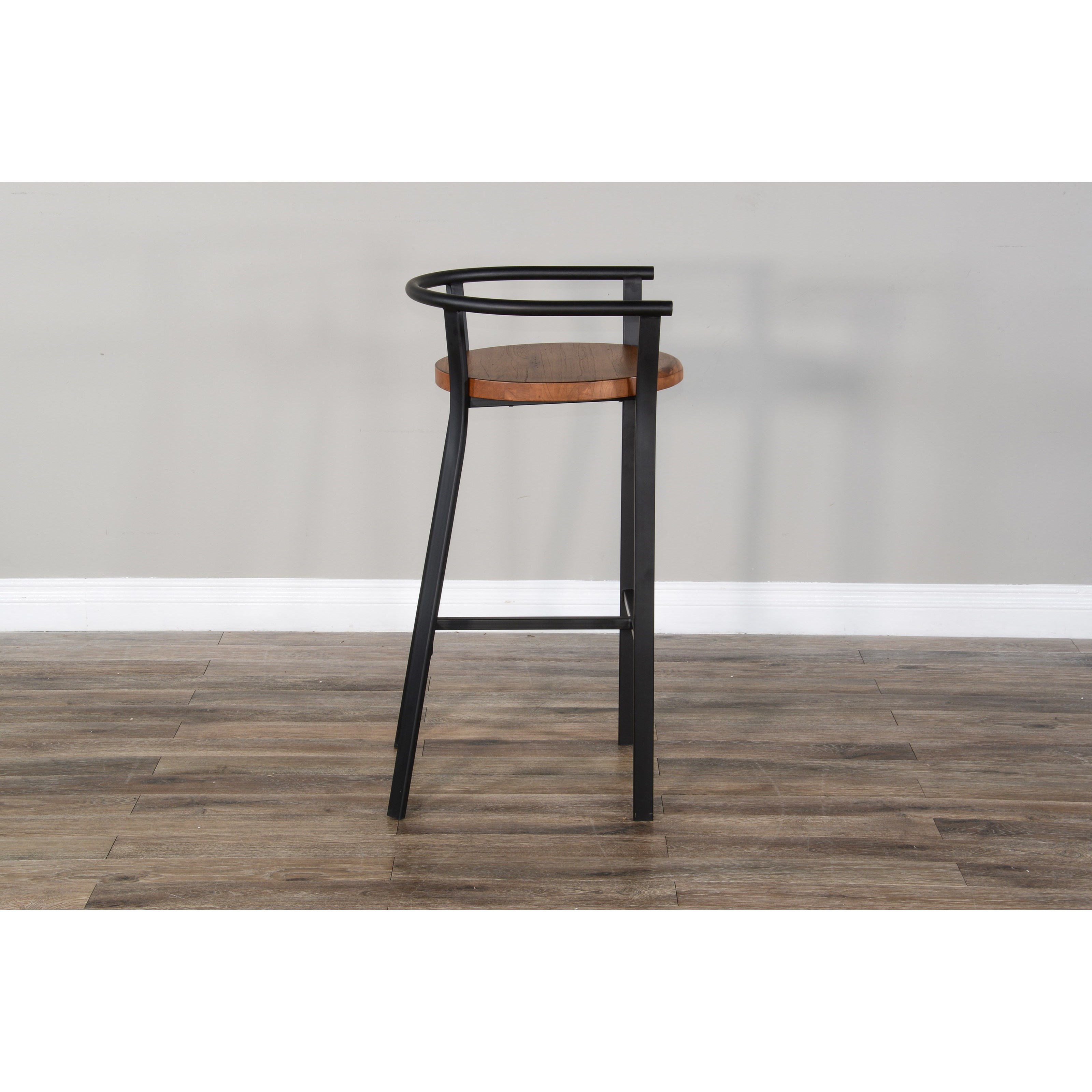 Sunny Designs Metro Flex 30"H Barstool, Wood Seat