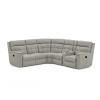 Contemporary Sectional Sofa with Console