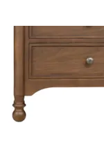 Flexsteel Statements Azalea Traditional Three-Drawer Nightstand with Integrated Power & Charging