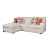 Braxton Culler Bridgetown Chaise Estate Sofa with Reversible Ottoman