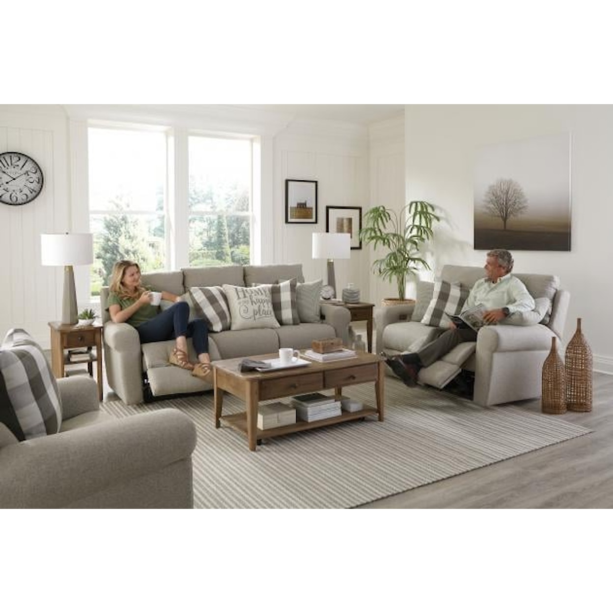 Catnapper 121 Westport Power Lay Flat Reclining Sofa