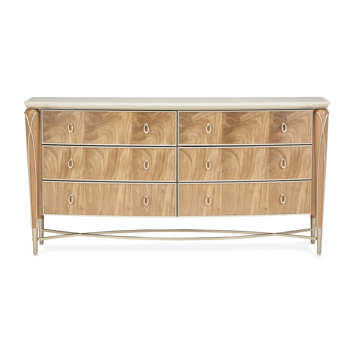 Michael Amini Villa Cherie Villa Cherie Dresser - Caramel