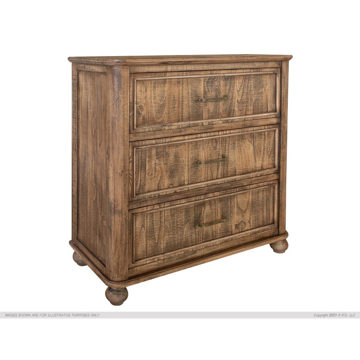 International Furniture Direct Villa Hermosa Bedroom Collection  3-Drawer Bedroom Chest