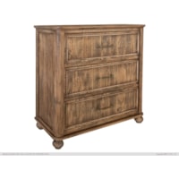 Rustic 3-Drawer Bedroom Chest