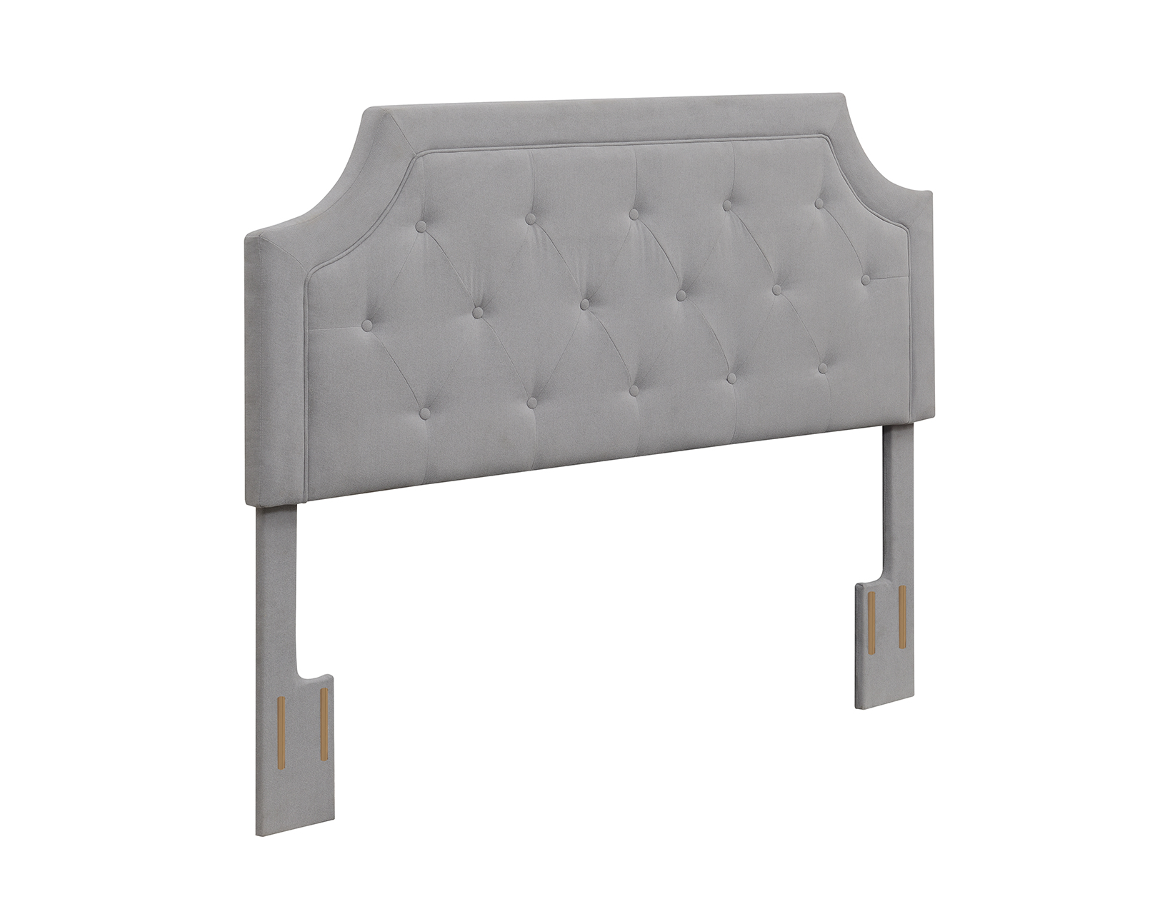 Queen Headboard, Gray Fabric