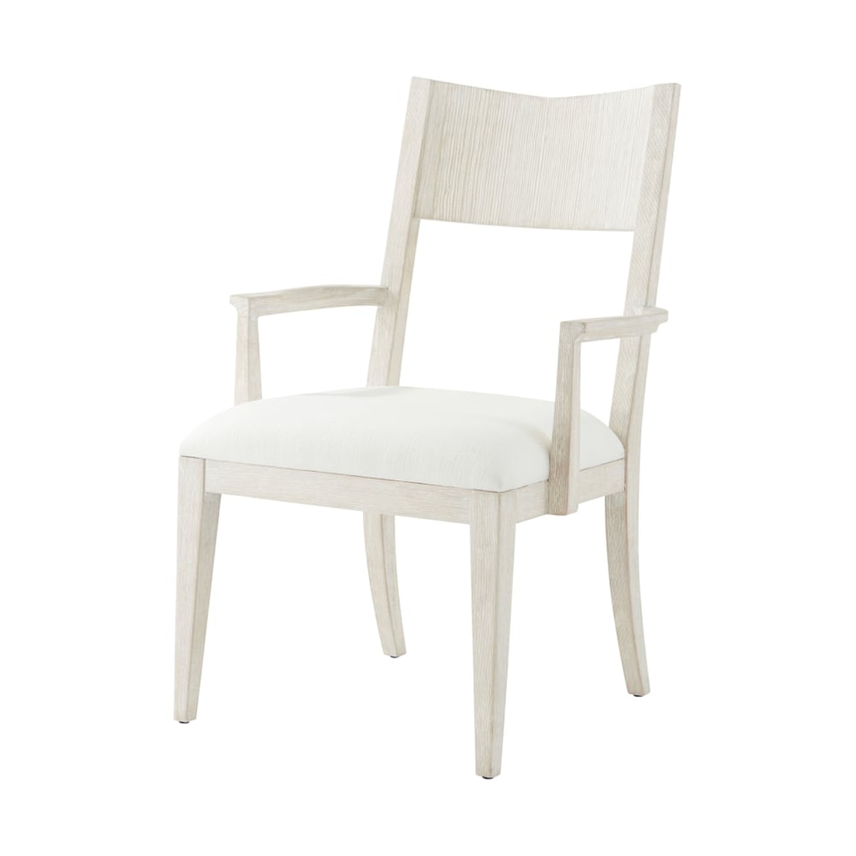 Theodore Alexander Breeze Arm Chair with Upholstered Cushion