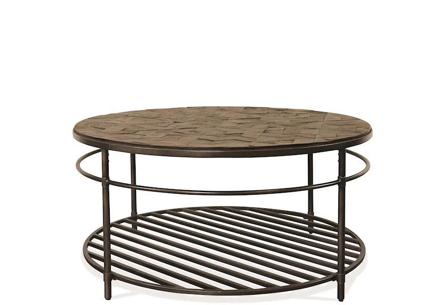 Hillcrest Round Cocktail Table by Riverside Furniture at Zak's Home