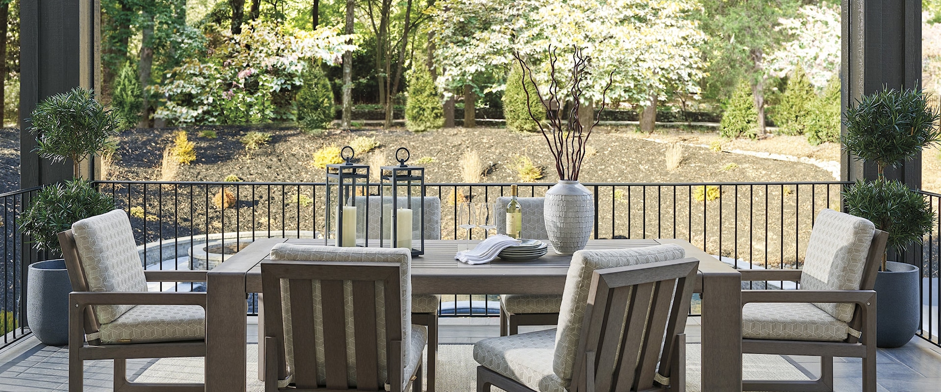 Contemporary 7-Piece Outdoor Dining Set