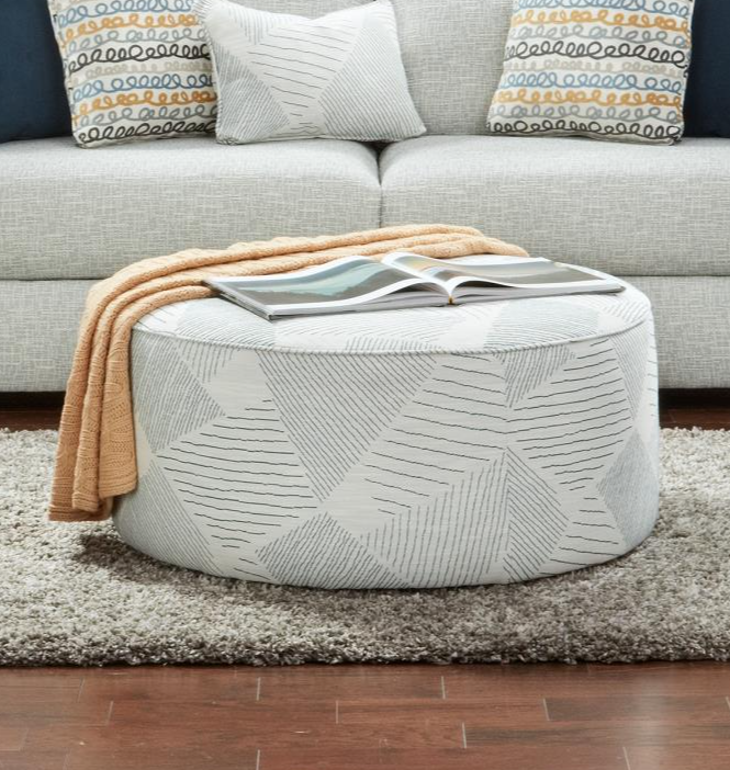 Fusion Furniture 7000 HARMER PLATINUM 8606 Contemporary Round Cocktail