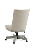 Riverside Furniture Osborne Modern Farmhouse Upholstered Adjustable Desk Chair