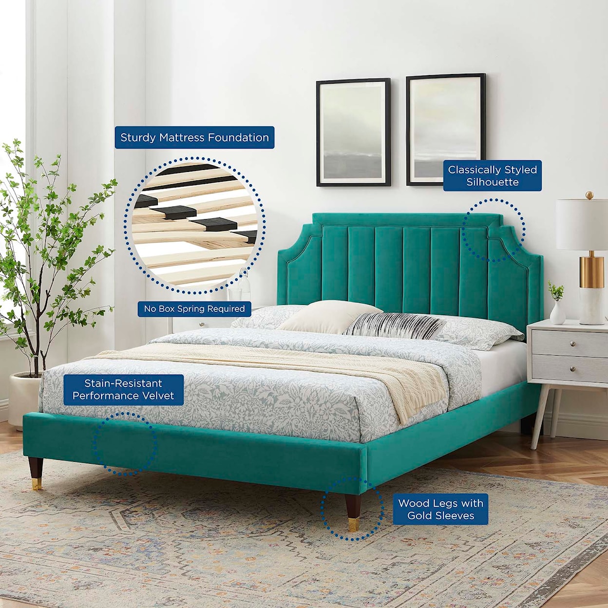 Modway Sienna Queen Platform Bed