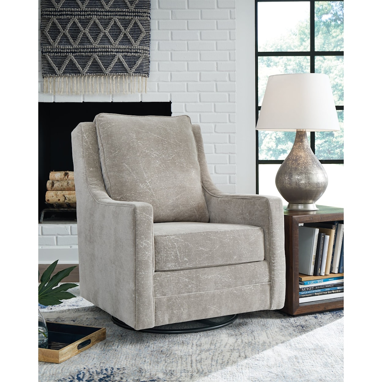 Signature Design by Ashley Furniture Kambria Swivel Glider Accent Chair
