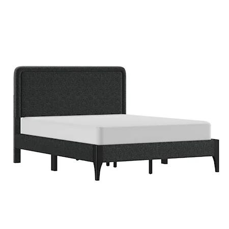 Contemporary Upholstered Queen Bed