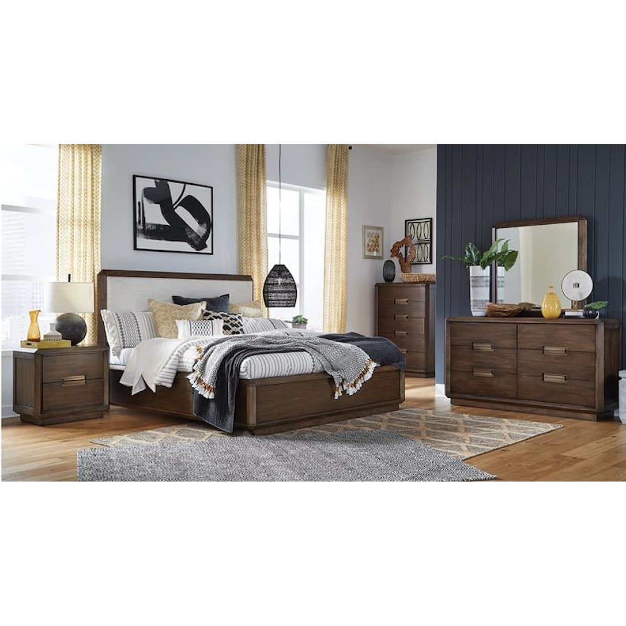Magnussen Home Nouvel Bedroom 5-Piece California King Bedroom Set