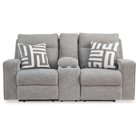 Pwr Rec Loveseat/Con/Adj Hdrst