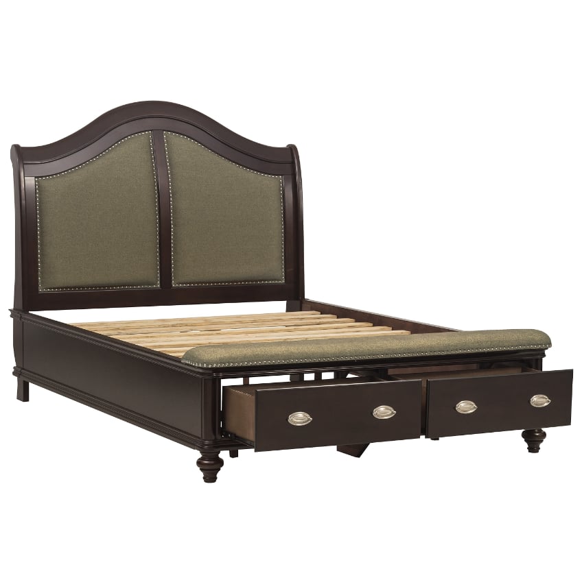 Queen Sleigh Storage Bed
