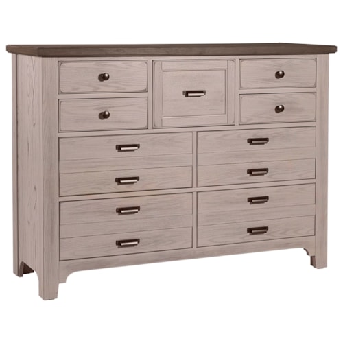 Transitional 9-Drawer Dresser