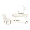 Michael Amini La Rachelle 3-Piece Vanity Set with Mirror and Chair