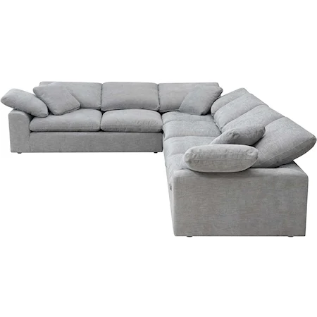 Sectional Sofa W/6 Pillows