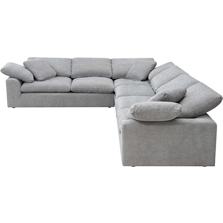 Sectional Sofa W/6 Pillows