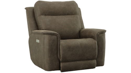 Casual Power Recliner with Power Lumbar Support and Power Headrest