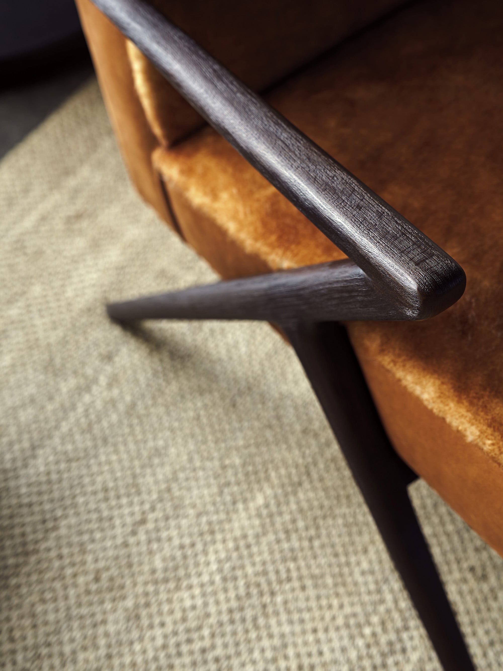 Faux Fur and Leather Chair