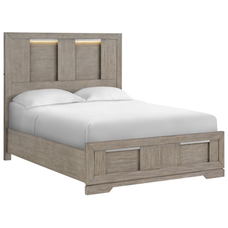 Queen Panel Storage Bed
