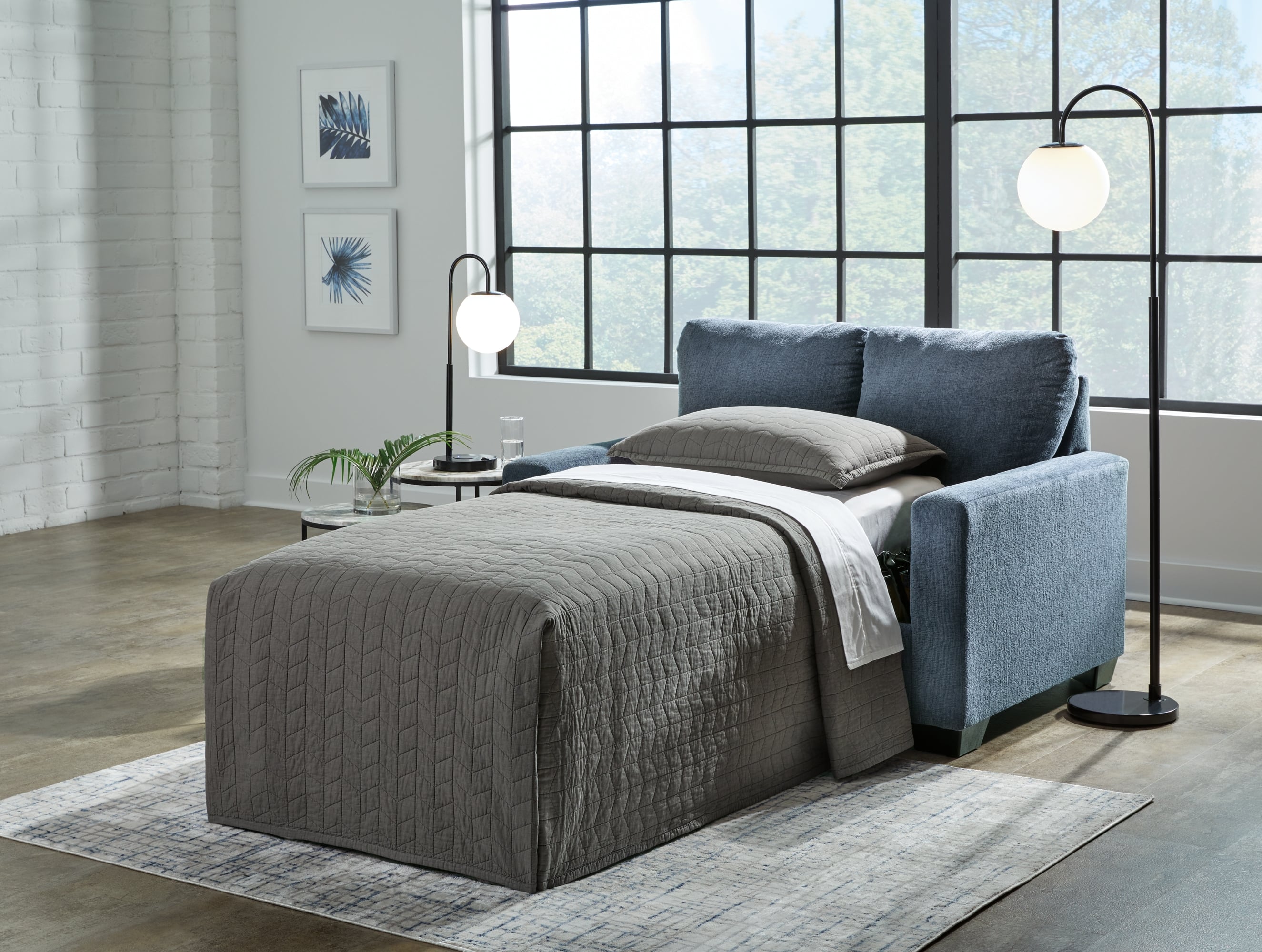 Signature Design By Ashley Rannis 5360437 Contemporary Twin Sleeper ...