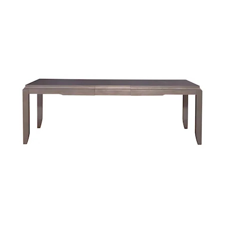 Contemporary Glam Dining Table with Self-Storing Leaf