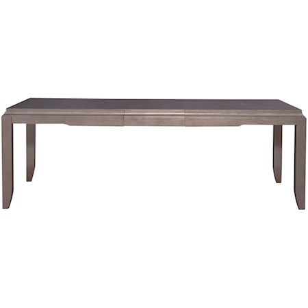 Contemporary Glam Dining Table with Self-Storing Leaf