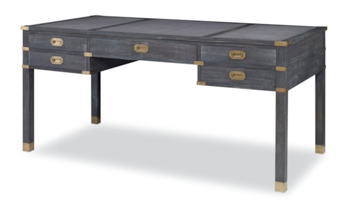 Transitional 5-Drawer Desk