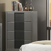 Contemporary 4-Drawer Bedroom Chest