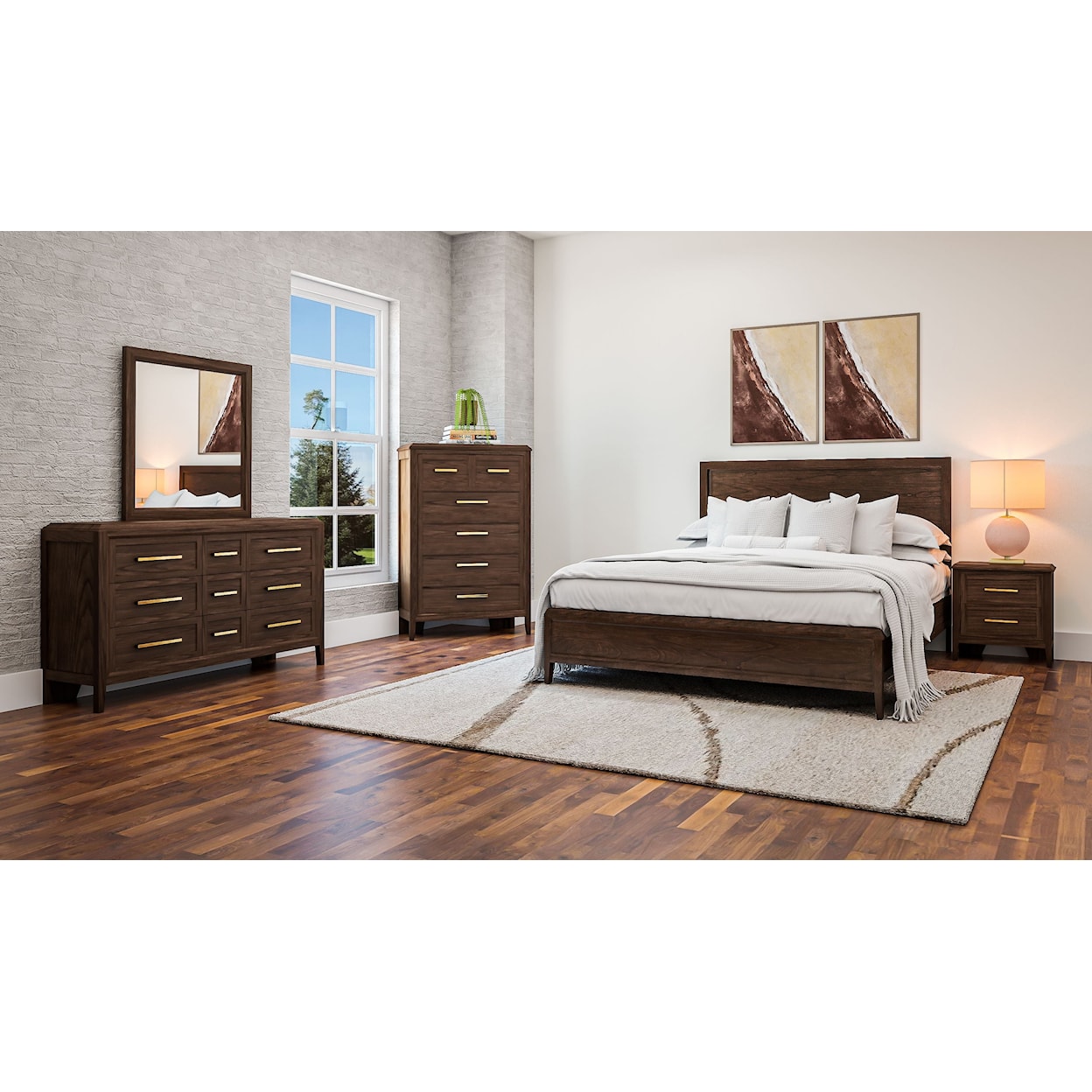 A-A Bryson Queen Panel Bed
