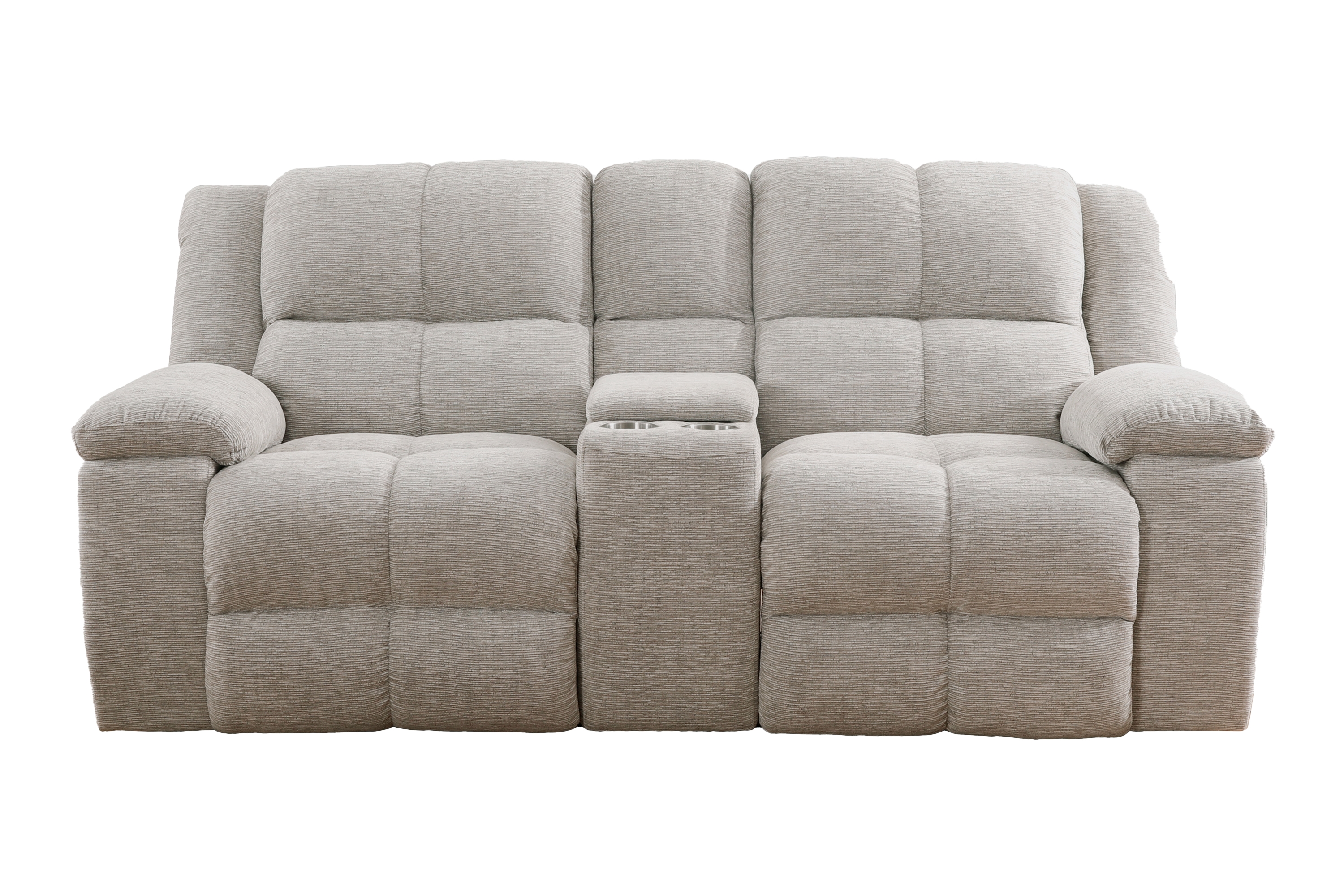 Manual Reclining Console Loveseat