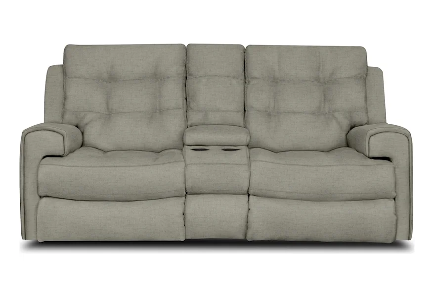 EZ1900/H Series Double Reclining Loveseat Console by England at Furniture and ApplianceMart